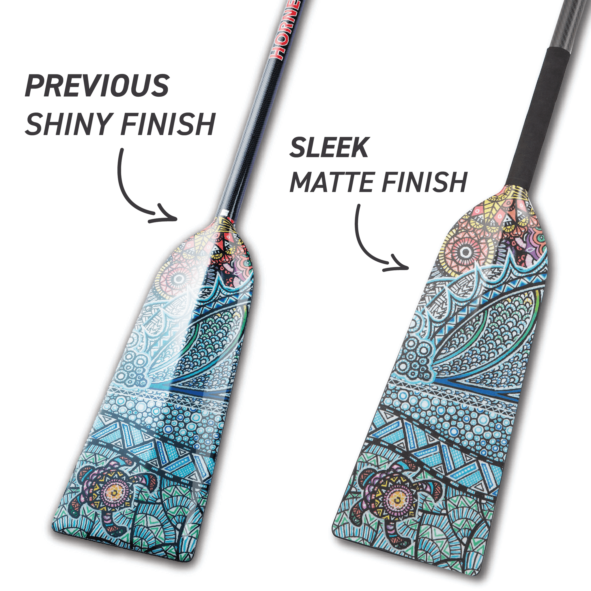 CLEARANCE- Factory Seconds: Black Glossy X0 Sting+ Adjustable Dragon Boat Paddle
