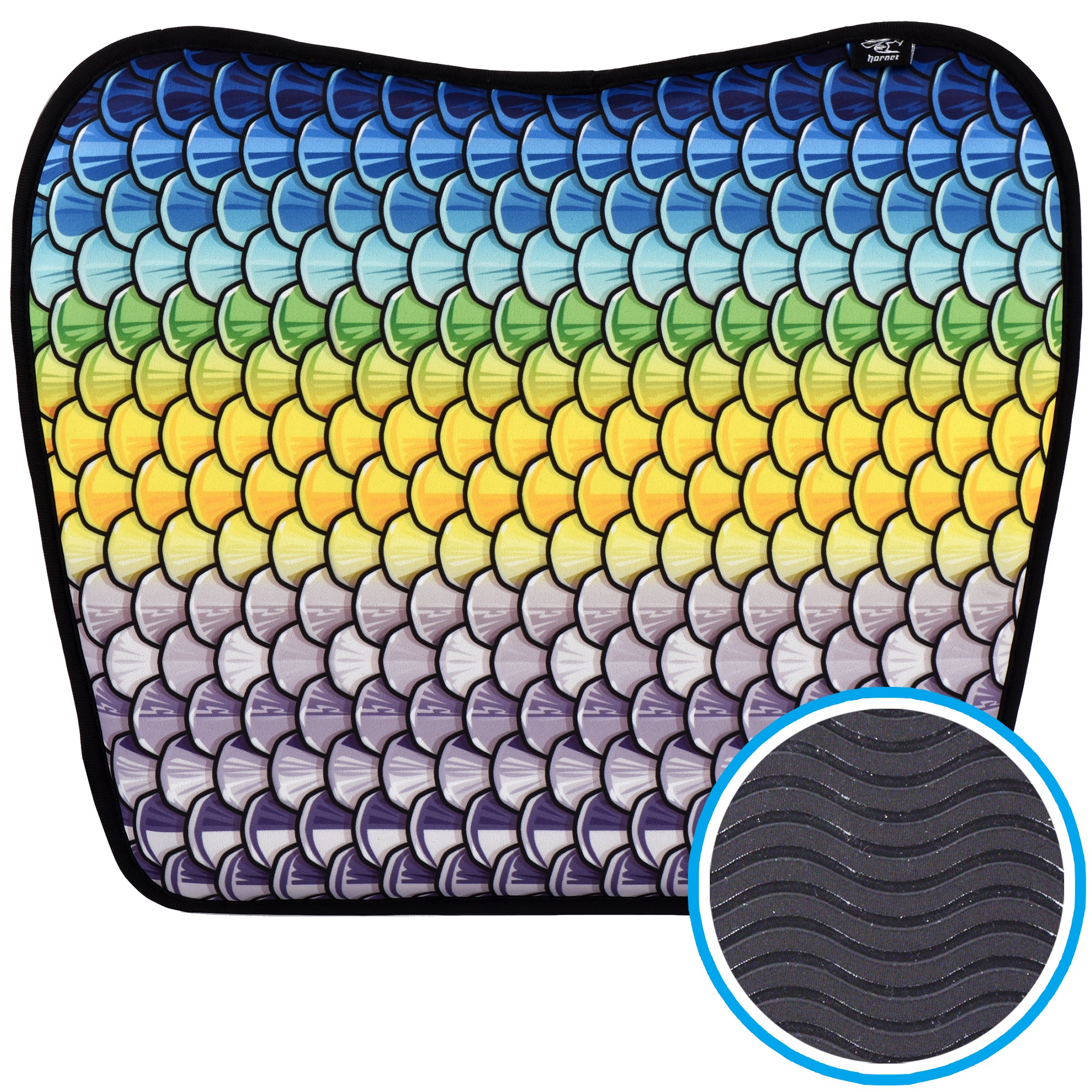 Blue Scales Anti Slip Kayak Seat Cushion