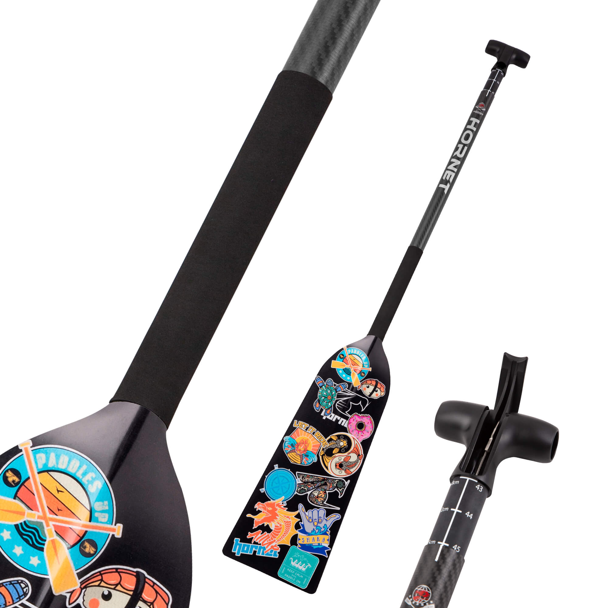 CLEARANCE- Factory Seconds: Sticker Adventure X27 Sting+ Adjustable Dragon Boat Paddle