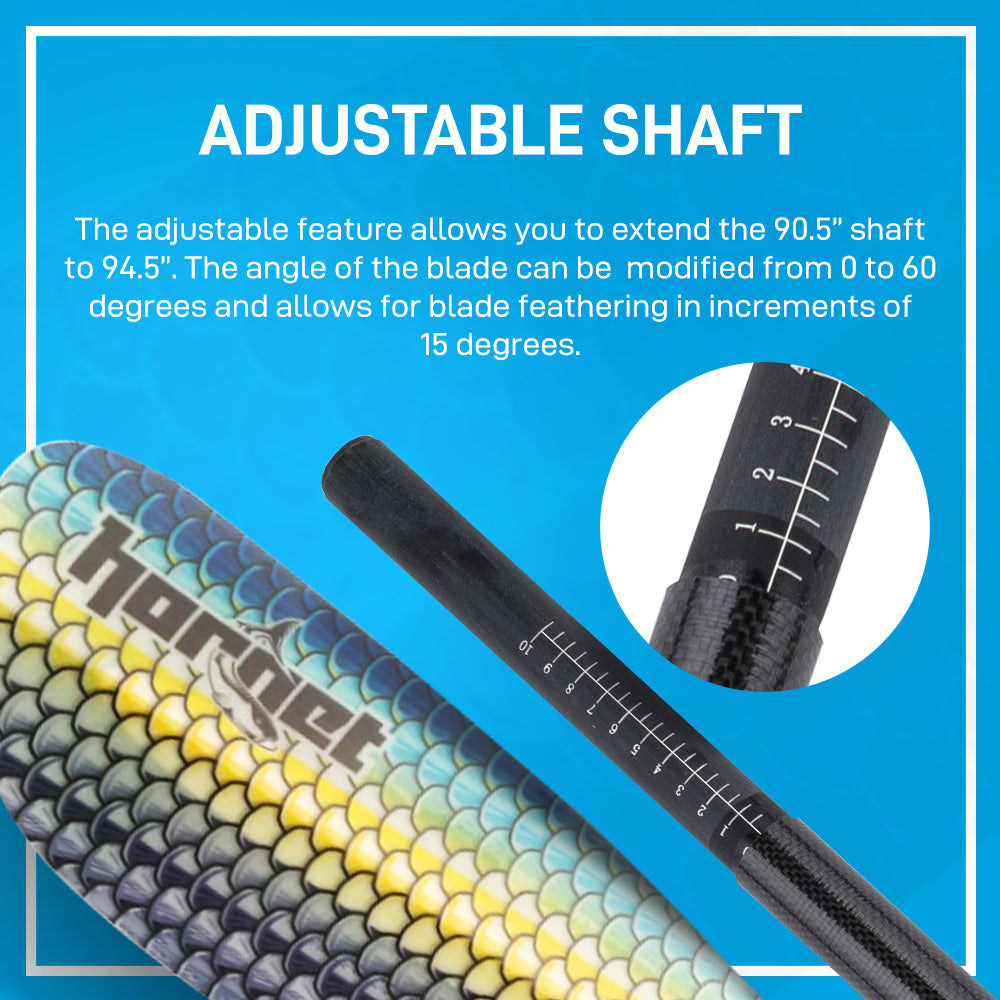 Hornet Kayak Paddle - Blue Scales