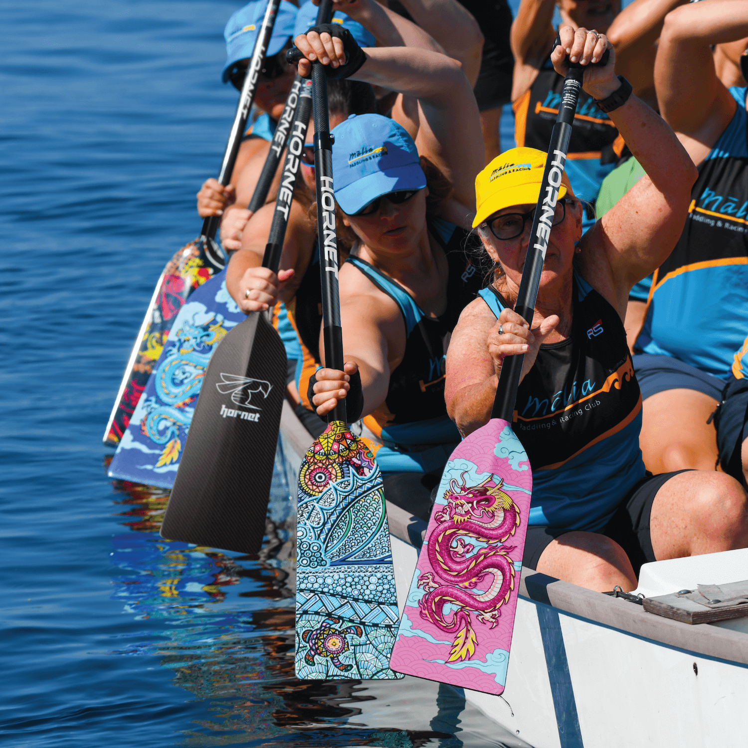 Sting Rower Pink Dragon X44 Dragon Boat Paddle | Hornet – Hornet Watersports