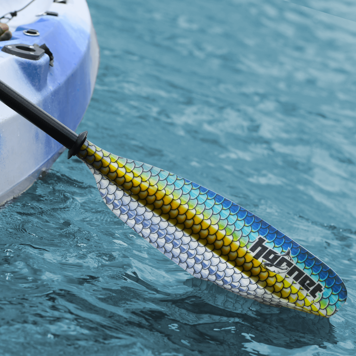 Hornet Kayak Paddle - Blue Scales – Hornet Watersports